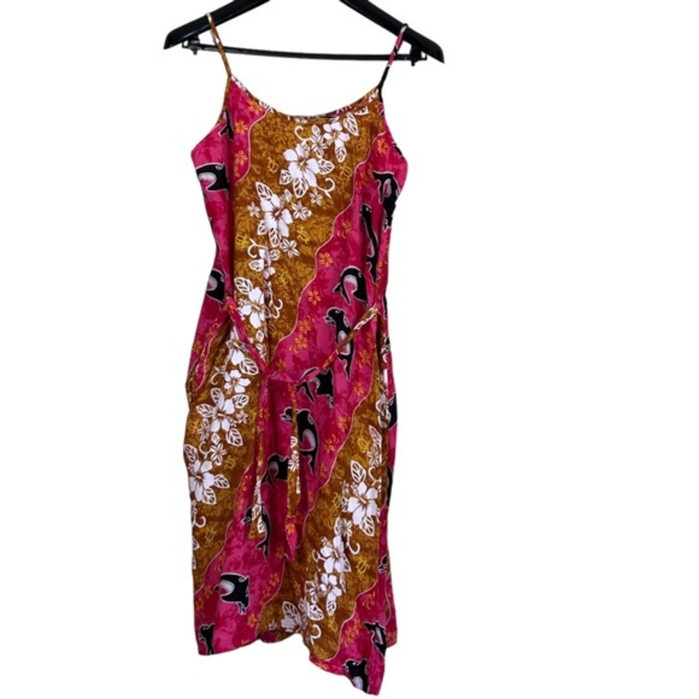 Island Expressions‎ spaghetti strap rayon dress size large side pocket